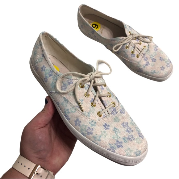 NWT Keds Champion Embroidered Floral Sneakers - Picture 2 of 10